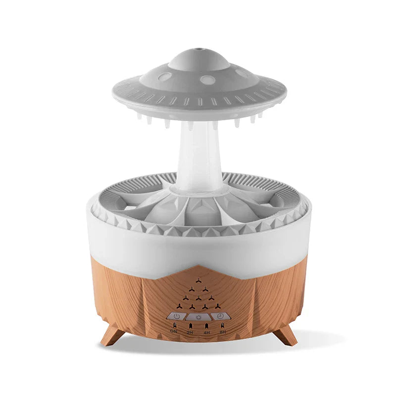 350Ml Aroma Air Humidifier Mini Usb Remote Control Raindrop Colorful Light Aromatherapy Room Rain Cloud Aroma Oil Diffuser
